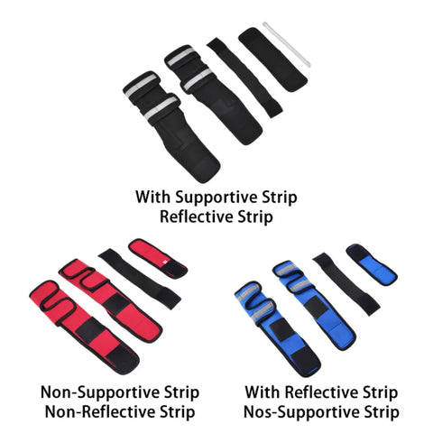 Lispoo Dog Front Leg Braces with Supporting Sleeve Reflective Canine Paw Compression Wraps