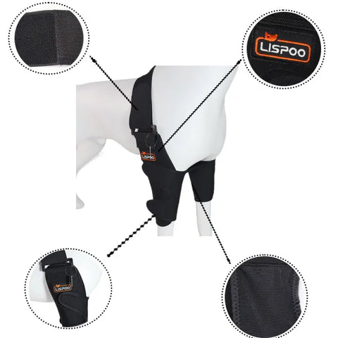 Lispoo Dog Elbow Braces For Double Leg Offers Elbow Support And Protection