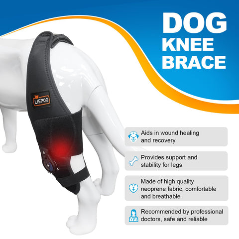 Adjustable Dog Knee Brace with Dial Lock - Heavy-Duty Support for Severe Joint Injuries